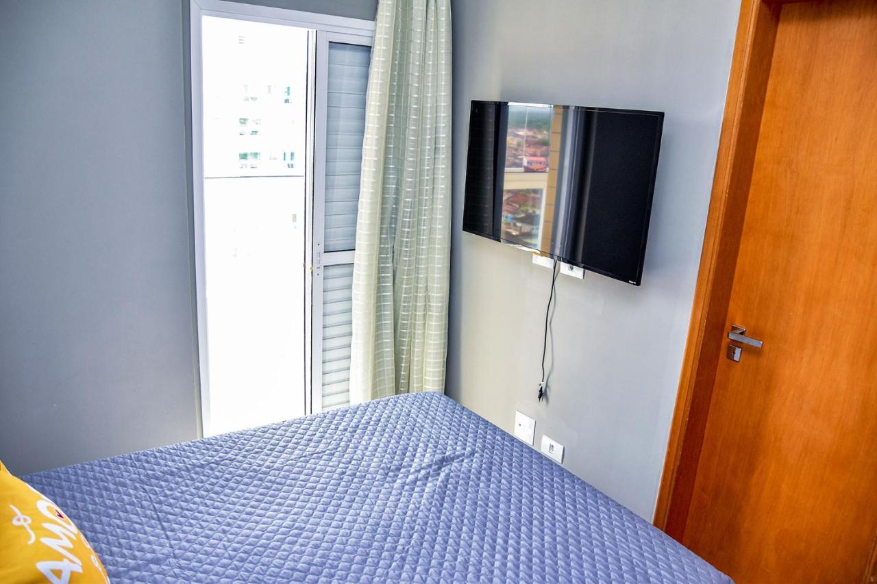 Apartmán Apto C Wi-Fi A Beira-Mar Na Praia Jardim Real Sp Praia Grande  Exteriér fotografie
