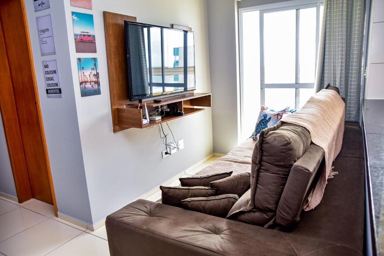 Apartmán Apto C Wi-Fi A Beira-Mar Na Praia Jardim Real Sp Praia Grande  Exteriér fotografie