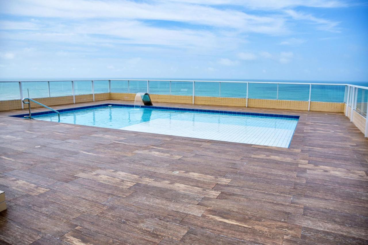 Apartmán Apto C Wi-Fi A Beira-Mar Na Praia Jardim Real Sp Praia Grande  Exteriér fotografie