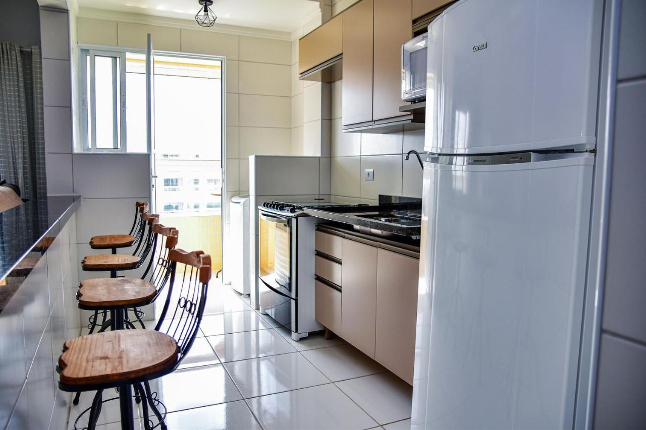 Apartmán Apto C Wi-Fi A Beira-Mar Na Praia Jardim Real Sp Praia Grande  Exteriér fotografie