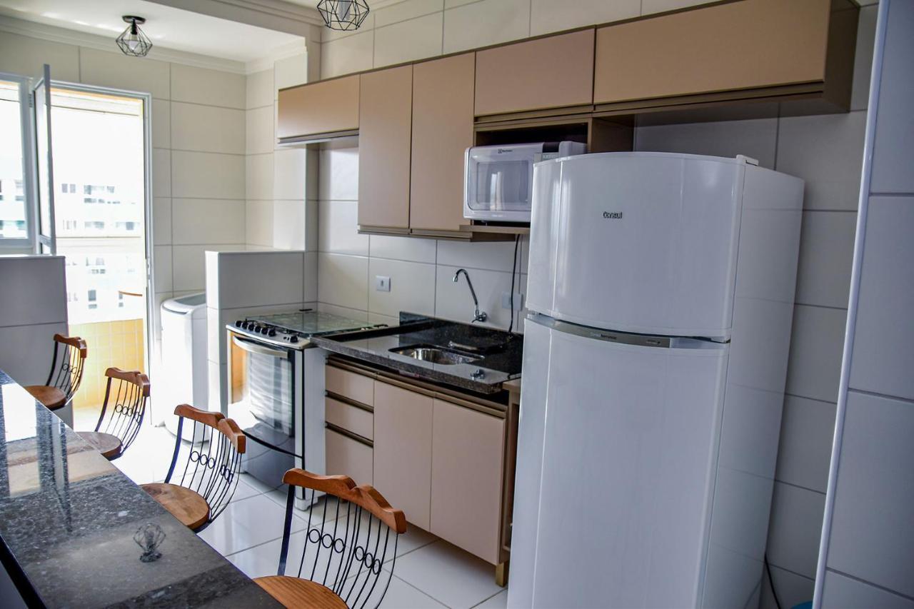 Apartmán Apto C Wi-Fi A Beira-Mar Na Praia Jardim Real Sp Praia Grande  Exteriér fotografie
